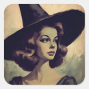 Search for retro witch stickers Witchcraft
