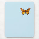 Search for wings butterfly mouse mats Orange