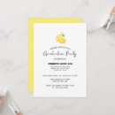 Search for lemons graduation invitations Watercolor
