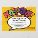 Search for pop art wedding invitations Comic book