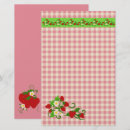 Search for strawberry stationery paper Red