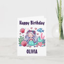 Search for mermaid birthday cards Cartoon