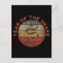 Search for vintage snake postcards Chinese new year