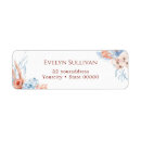 Search for peach and blue return address labels Summer