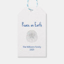 Search for beach christmas gift tags Sand dollar