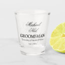 Search for groomsmen shot glasses Elegant