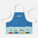 Search for globe aprons Christmas snow globe