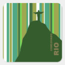 Search for brasil square stickers Corcovado