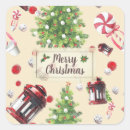 Search for vintage candy stickers Christmas tree
