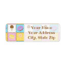 Search for rainbow sprinkles return address labels Sweet