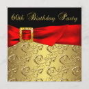 Search for womans red 60th birthday invitations Party