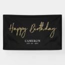 Search for black and gold birthday banners Modern