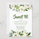 Search for botanical sweet 16 invitations White