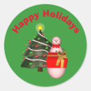 Search for round snowman stickers Tree