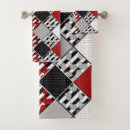 Search for black red white bath towels Grey
