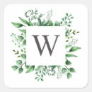Search for square monogram stickers Foliage
