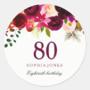 Search for 80th birthday party stickers Eightieth