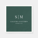 Search for emerald green wedding decor Initials