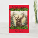 Search for animals vintage christmas cards Forest