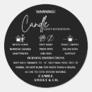 Search for modern candle stickers Small business