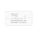 Search for name monogram return address labels Elegant