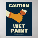 Search for wet paint posters Retro