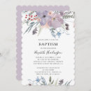 Search for lavender christening invitations Botanical