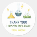 Search for science birthday stickers Thank you