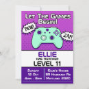 Search for game controller invitations Gamer girl