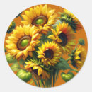 Search for beautiful sunflower stickers Nature