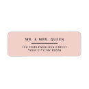 Search for plain pink return address labels Stylish