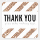 Search for black gold glitter thank you stickers Trendy