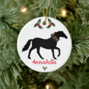 Search for horse silhouette christmas tree decorations Equestrian