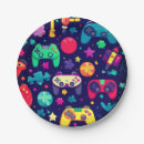 Search for gamer paper plates Boy birthday