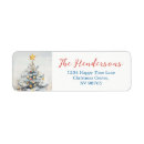 Search for winter season return address labels Watercolor