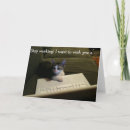 Search for funny computer birthday cards Cat