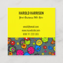 Search for microscopic business cards Germs