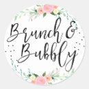 Search for bridal brunch shower stickers Watercolor