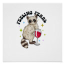 Search for funny raccoon posters Feral