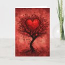 Search for heart tree valentines day cards Red