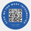 Search for blue business stickers Qr code