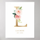 Search for floral letter posters Baby shower