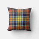 Search for orange and navy blue cushions Plaid