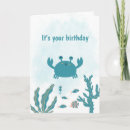 Search for crab birthday cards Ocean