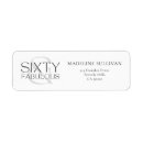 Search for 60 return address labels Modern bold