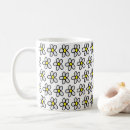 Search for black and white flowers mugs Yellow