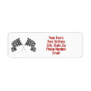 Search for auto racing return address labels Sports