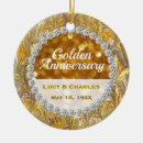 Search for wedding anniversary christmas tree decorations Golden