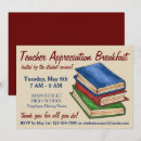 Search for book stack invitations Teacher
