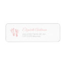 Search for footprints return address labels Baby shower